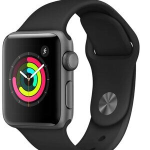 Apple Watch Series 3 Space Grey + Black 38mm GPS